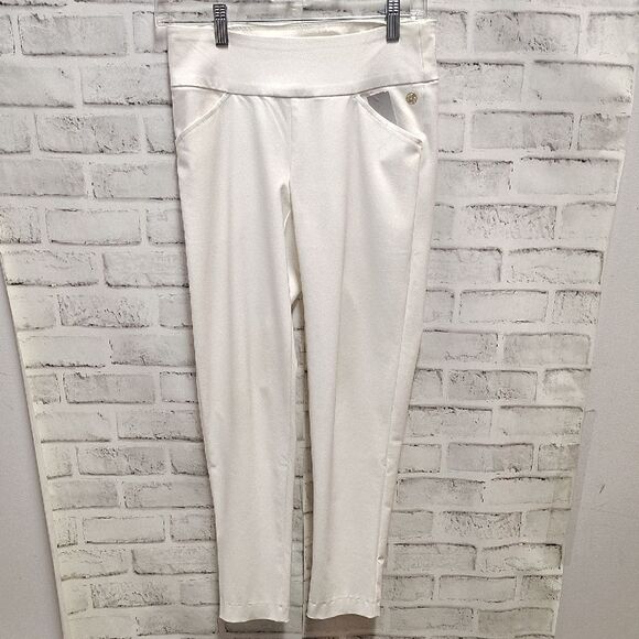 Lilly Pulitzer White Ankle Pants with Modern Fit - Picture 1 of 4